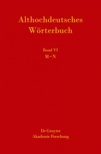 Althochdeutsches Wörterbuch / M-N (Ebook - pdf) 