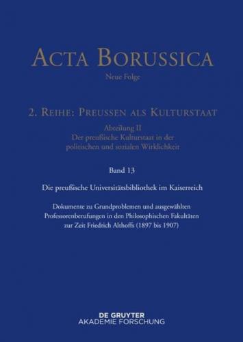 Preußische Universitätspolitik im Deutschen Kaiserreich (Ebook - EPUB) 