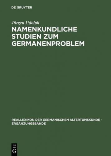 Namenkundliche Studien zum Germanenproblem (Ebook - pdf) 