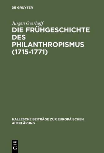 Die Frühgeschichte des Philanthropismus (1715-1771) (Ebook - pdf) 