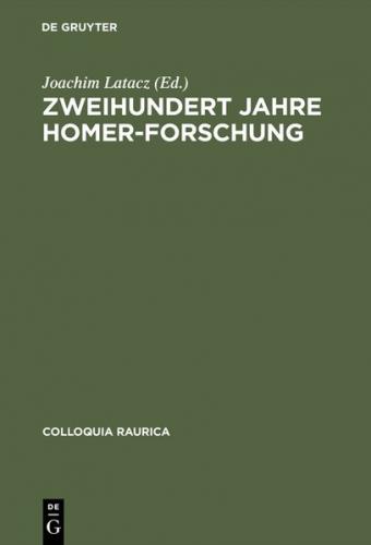 Zweihundert Jahre Homer-Forschung (Ebook - pdf) 