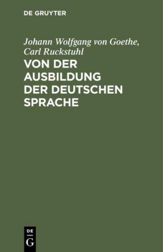 Von der Ausbildung der deutschen Sprache (Ebook - pdf) 