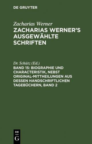Biographie und Characteristik, nebst Original-Mittheilungen aus dessen handschriftlichen Tagebüchern, Band 2 (Ebook - pdf) 