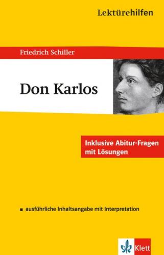 Klett Lektürehilfen Friedrich Schiller, Don Karlos 