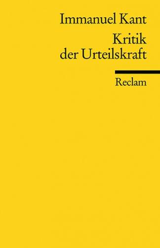 Kritik der Urteilskraft 