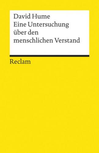 Eine Untersuchung über den menschlichen Verstand 
