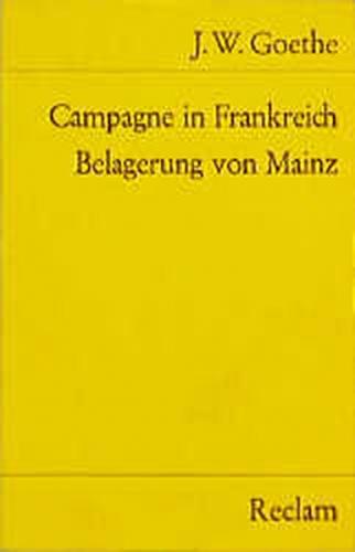 Campagne in Frankreich. Belagerung von Mainz 