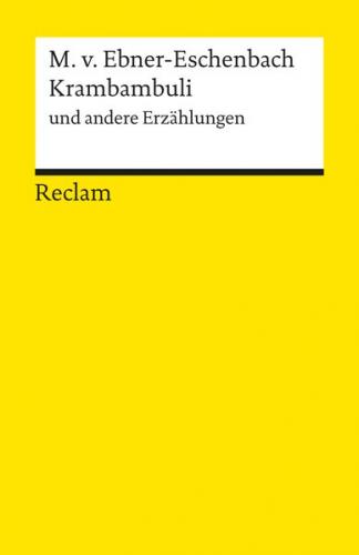 Krambambuli u. a. Erzählungen 