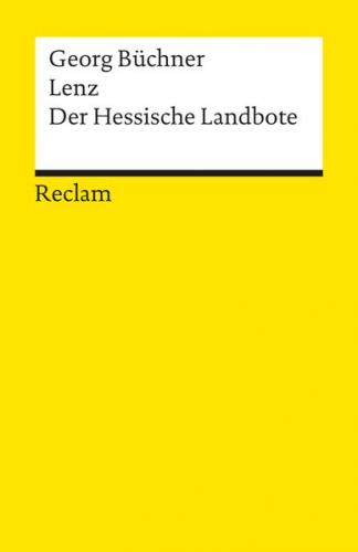 Lenz · Der Hessische Landbote. Textausgabe mit editorischer Notiz und Nachwort 