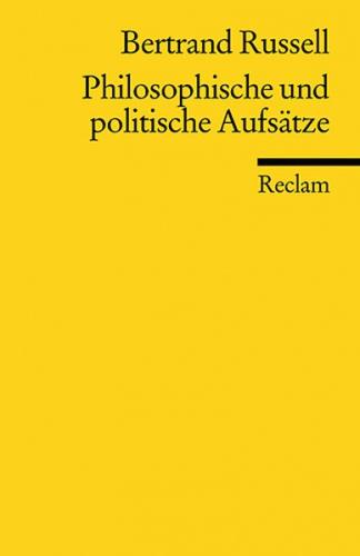 Philosophische und politische Aufsätze 
