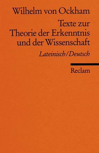 Texte zur Theorie der Erkenntnis und der Wissenschaft 