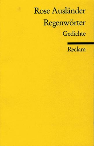 Regenwörter. Gedichte 