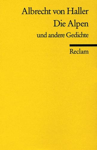 Die Alpen u. a. Gedichte 