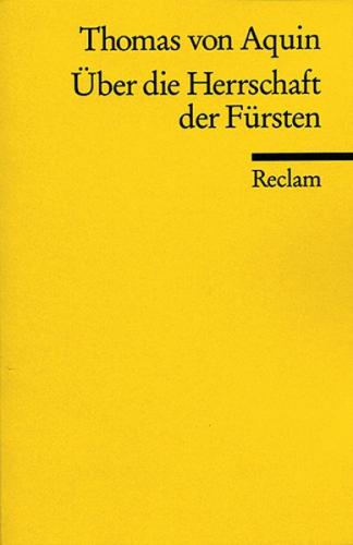 Über die Herrschaft der Fürsten 