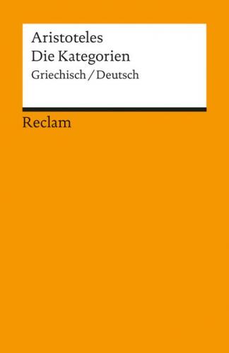 Die Kategorien. Griechisch/Deutsch 
