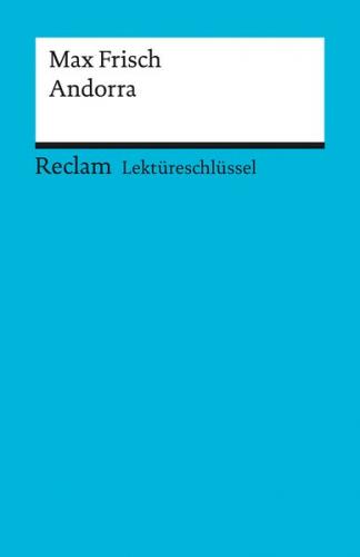 Lektüreschlüssel zu Max Frisch: Andorra 