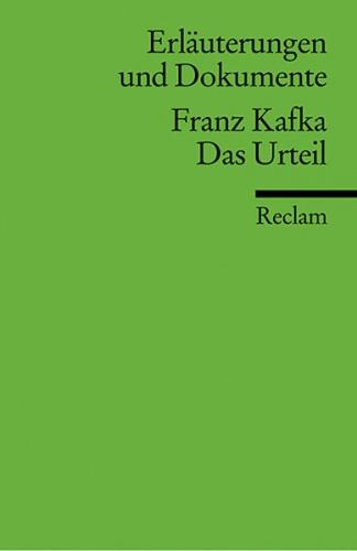 Erläuterungen und Dokumente zu Franz Kafka: Das Urteil 