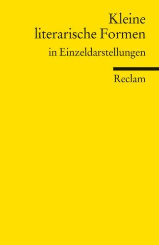 Kleine literarische Formen 