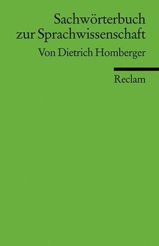 Sachwörterbuch zur Sprachwissenschaft 