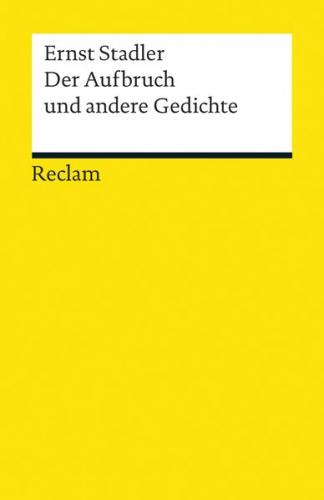 Der Aufbruch und andere Gedichte 