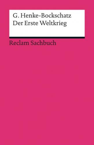 Der Erste Weltkrieg (Ebook - EPUB) 
