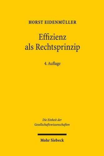 Effizienz als Rechtsprinzip 