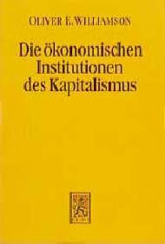Die ökonomischen Institutionen des Kapitalismus 