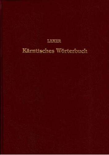 Kärntisches Wörterbuch 