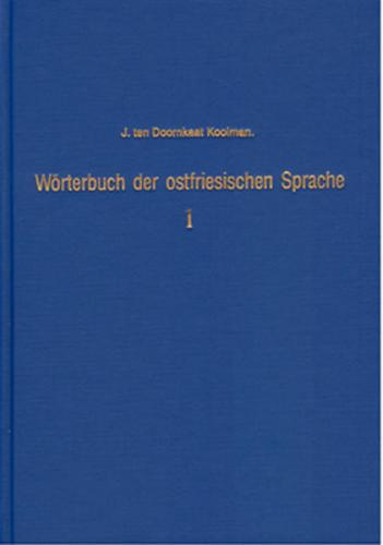 Wörterbuch der ostfriesischen Sprache - Band 1 