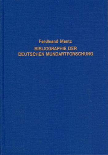 Bibliographie der deutschen Mundartenforschung 
