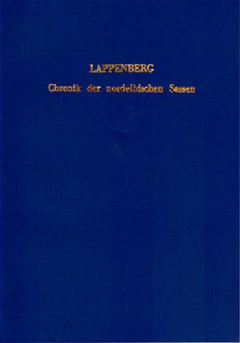Quellensammlung der Schleswig-Holstein-Lauenburgischen Gesellschaft... / Chronik der nordelbischen Sassen 