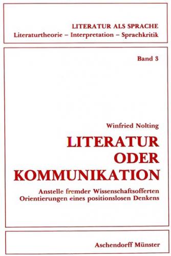 Literatur oder Kommunikation 