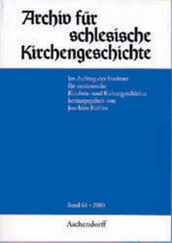 Archiv für Schlesische Kirchengeschichte 