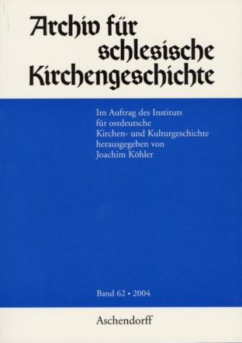 Archiv für Schlesische Kirchengeschichte 