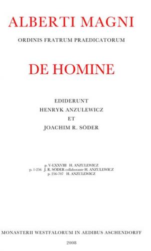 Opera Omnia / Alberti Magni Opera Omnia XXVII, Pars II 