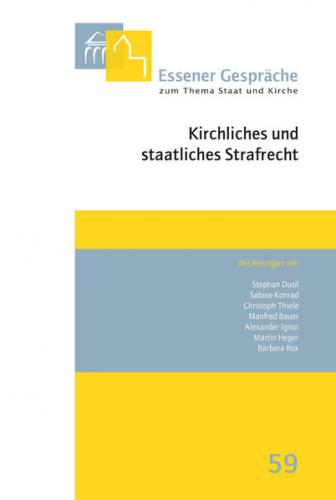 Essener Gespräche zum Thema Staat und Kirche, Band 59 