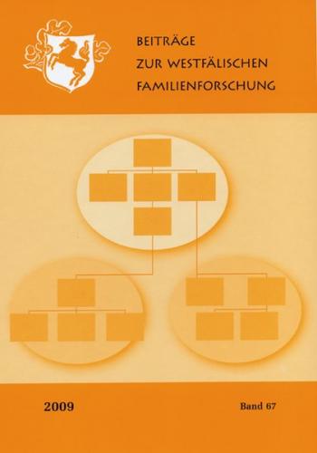 Beiträge zur Westfälischen Familienforschung 