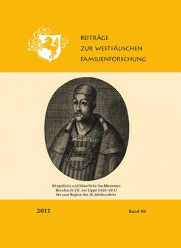 Beiträge zur westfälischen Familienforschung, Band 69-2011 