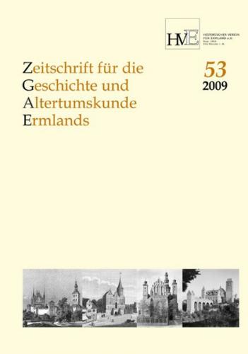 Zeitschrift für die Geschichte und Altertumskunde Ermlands 