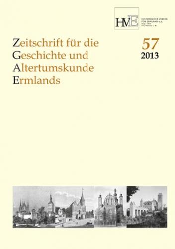 Zeitschrift für die Geschichte und Altertumskunde Ermlands 