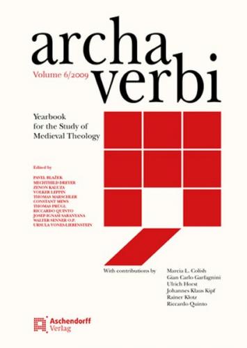 Archa Verbi, Volume 6/2009 (Ebook/pdf-Format) (Ebook - pdf) 