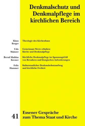 Essener Gespräche zum Thema Staat und Kirche / Denkmalschutz und Denkmalpflege im kirchlichen Bereich (Ebook - pdf) 