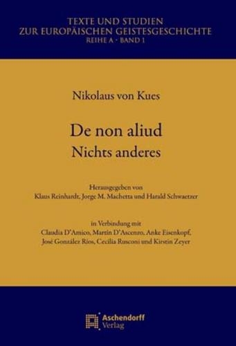 De non aliud. Nichts anderes (Ebook - pdf) 
