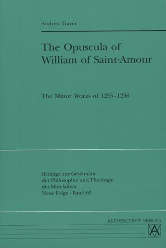 The Opuscula of William of Saint-Amour (Ebook - pdf) 