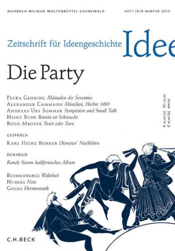 Zeitschrift für Ideengeschichte Heft IX/4 Winter 2015 