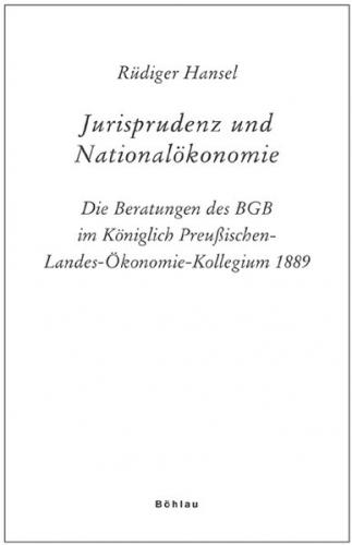 Jurisprudenz und Nationalökonomie 