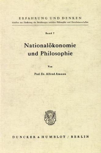 Nationalökonomie und Philosophie. 
