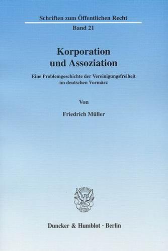 Korporation und Assoziation. 