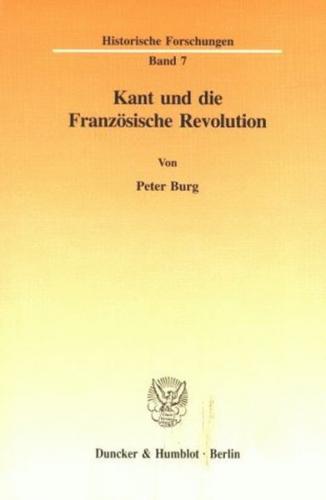 Kant und die Französische Revolution. 
