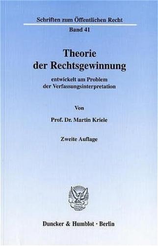 Theorie der Rechtsgewinnung 